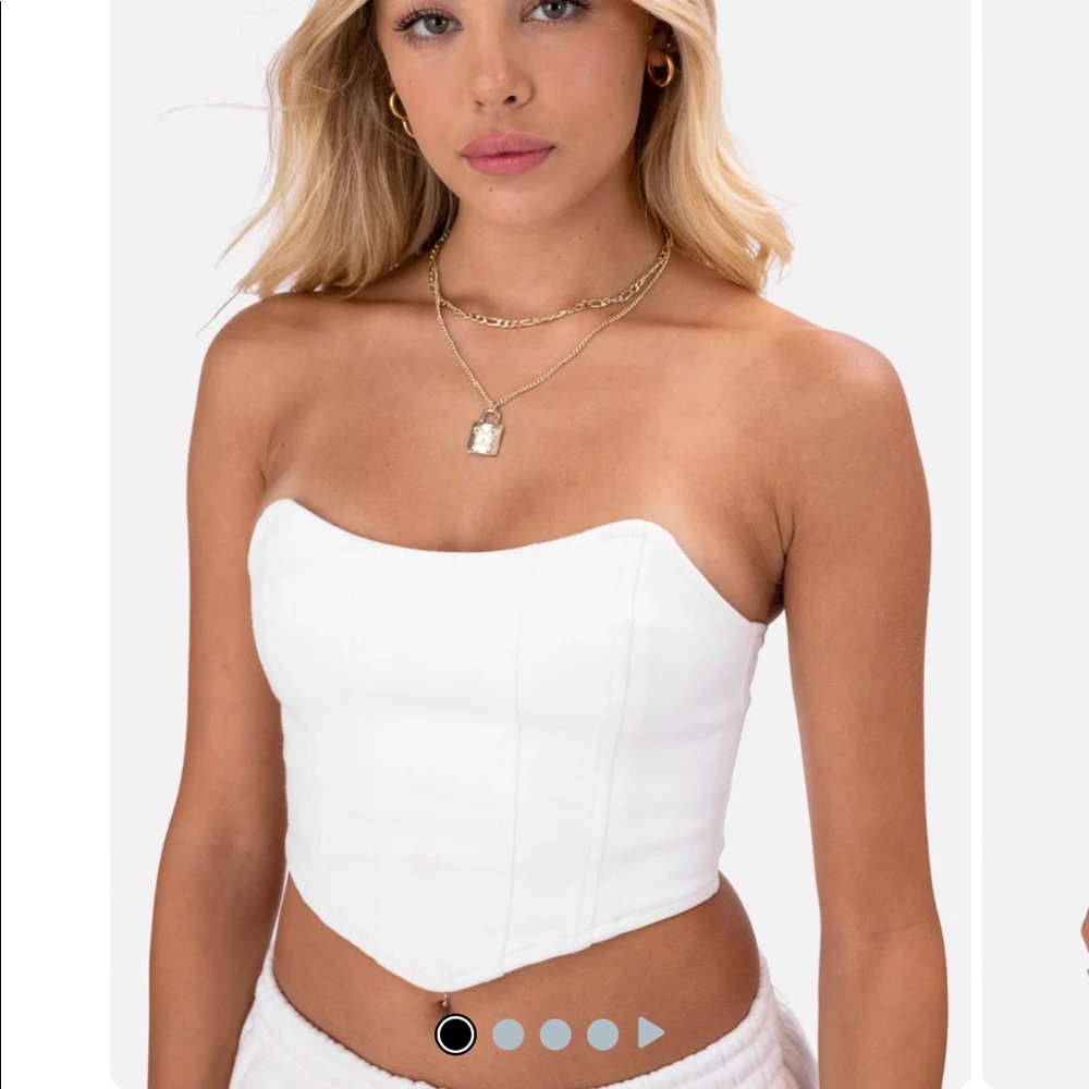 Adika NWT Button Up Corset Top